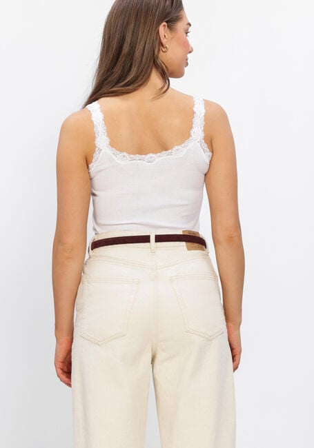 Witte ROSEMUNDE Top BABETTE DEEP BACK SILK TOP - large