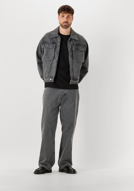 Donkergrijze FILLING PIECES Straight leg jeans DENIM PANTS WASHED - large