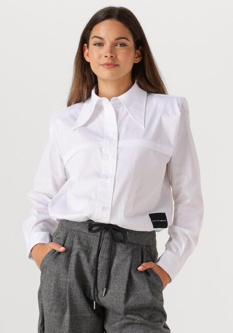 Witte HAUTE L'AMITI&Eacute; Blouses POPLIN ROLOU SHIRT - large