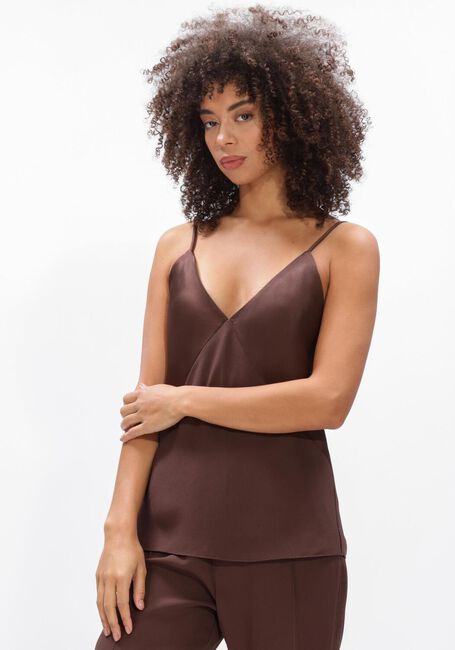 Bruine FORTE FORTE Top ENVERS SATIN SLIP TOP - large