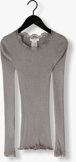 Lichtgrijze ROSEMUNDE Top BABETTE SILK T-SHIRT LACE Lichtgrijze ROSEMUNDE Top BABETTE SILK T-SHIRT LACE - large