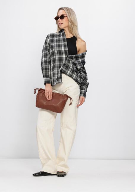 Zwarte HAUTE L'AMITI&Eacute; Blouses HAUTE CHECK SHIRT - large