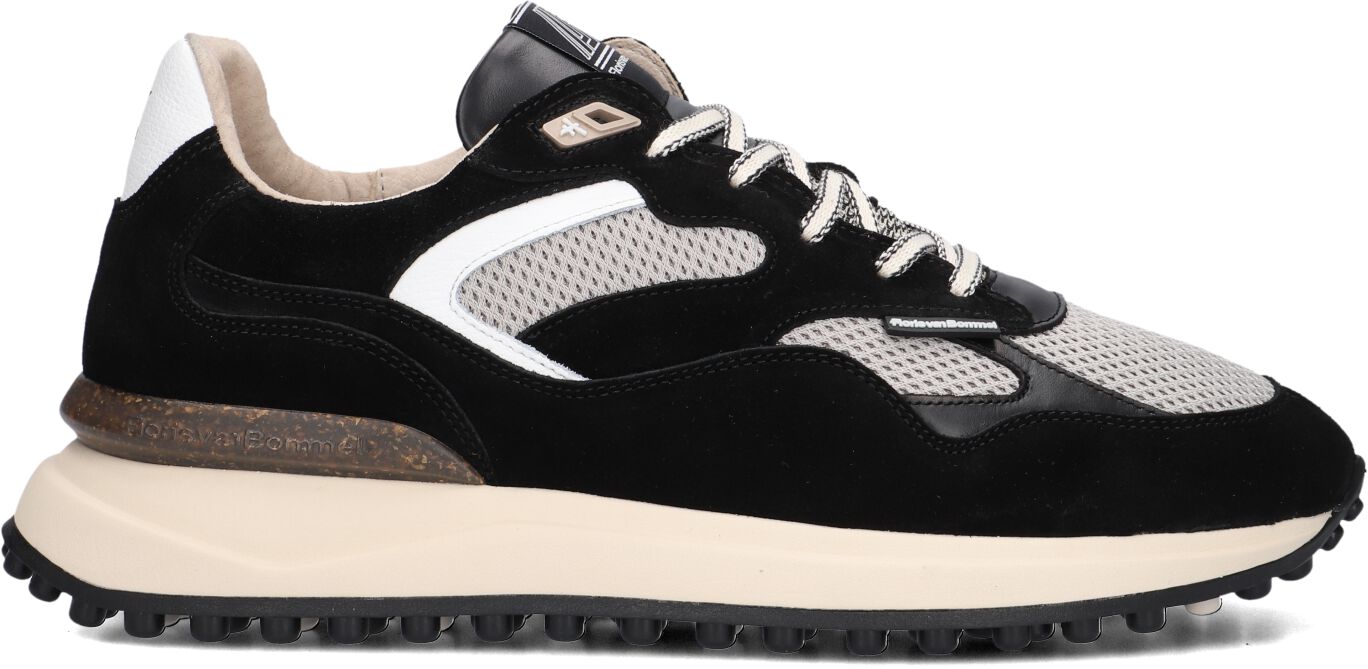 Floris van Bommel Lage Sneakers Heren Sfm-10159, Maat: 42, Materiaal: Suède, Kleur: Zwart