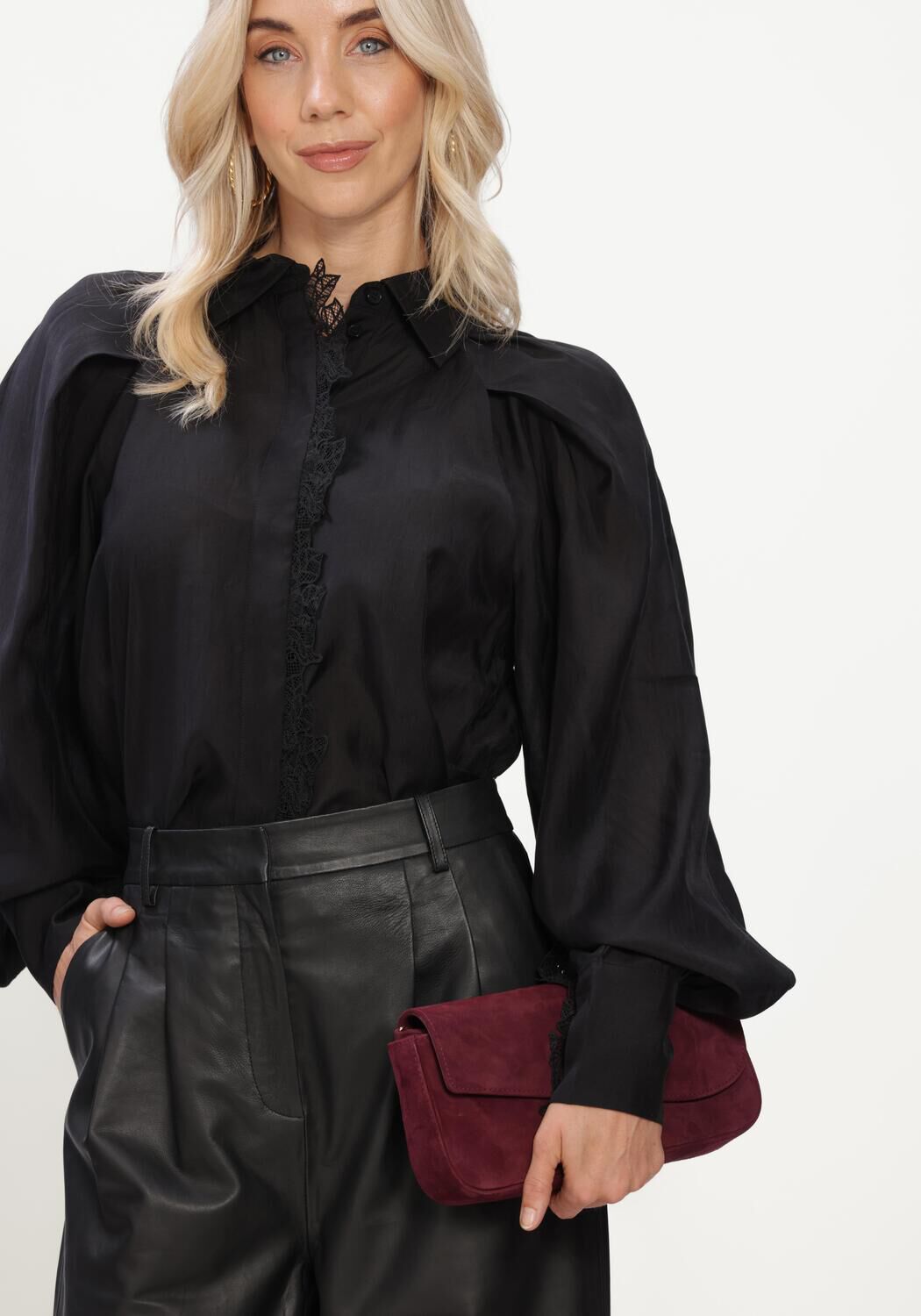 Zwarte COPENHAGEN MUSE Blouses CMMOLLY-SHIRT - large