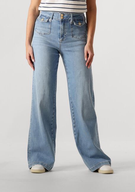 Lichtblauwe MOS MOSH Straight leg jeans MMCOLETTE GRENDEL JEANS - large