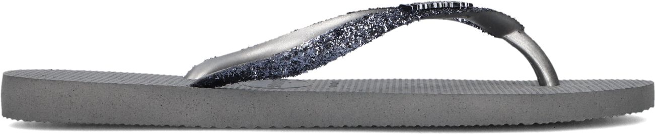 Havaianas Teenslippers Dames Kids Slim Glitter Ii, Maat: 35/36, Materiaal: Rubber, Kleur: Grijs