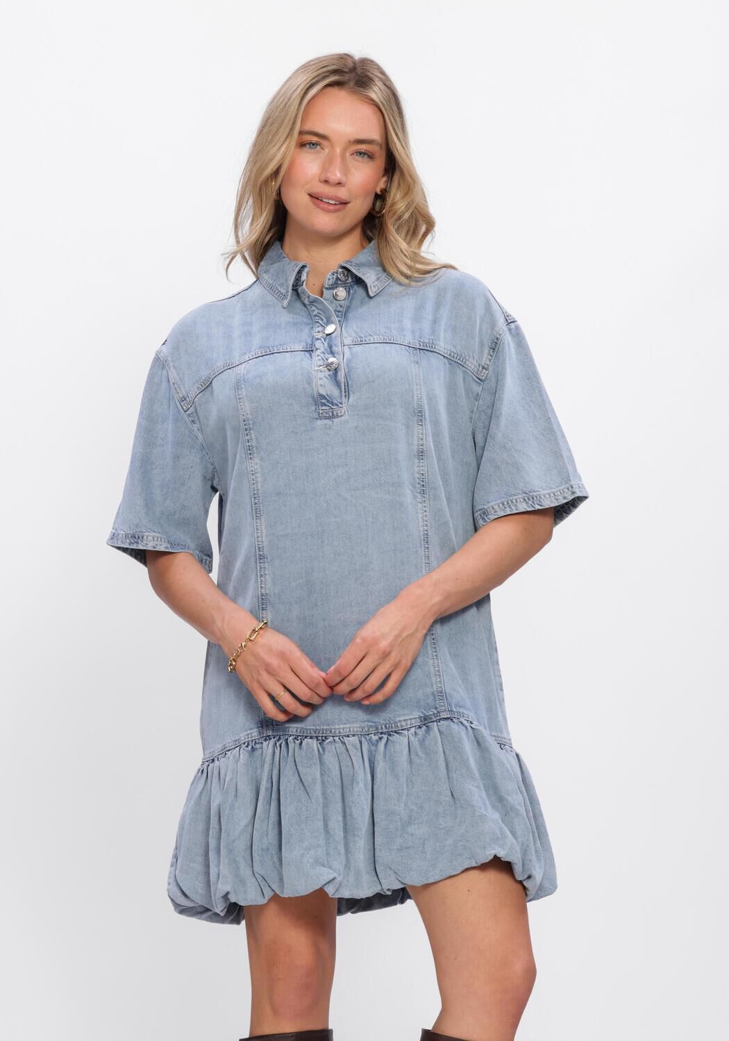 Gestuz Mini Jurk Dames Gzsea Dress, Maat: 34, Kleur: Lichtblauw afbeelding 1