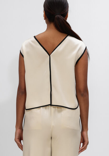 Beige FORTE FORTE Top ENVERS SATIN SHINY TOP - large