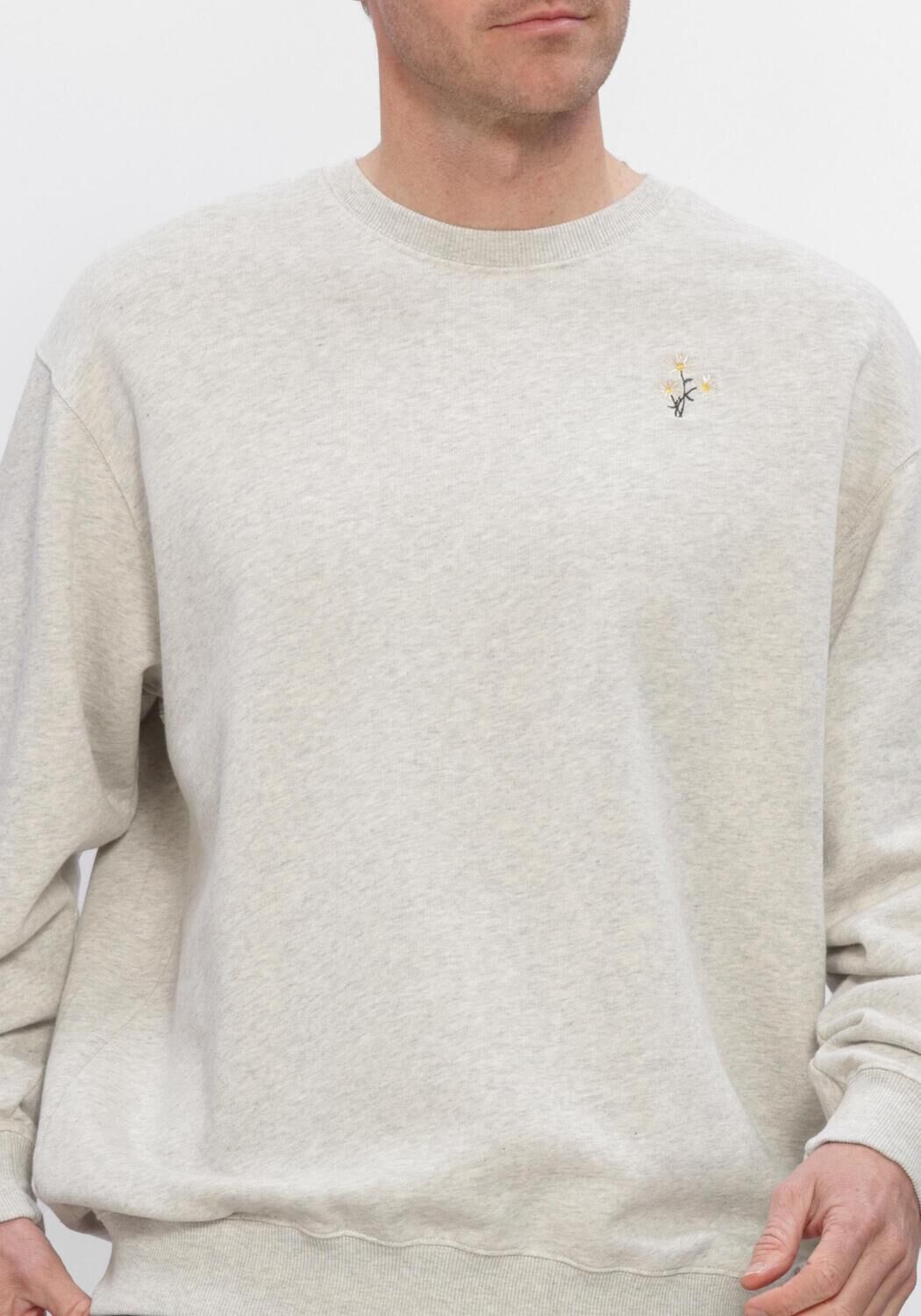 Grijze FOR&Eacute;T Sweater BELLIS SWEATSHIRT - large