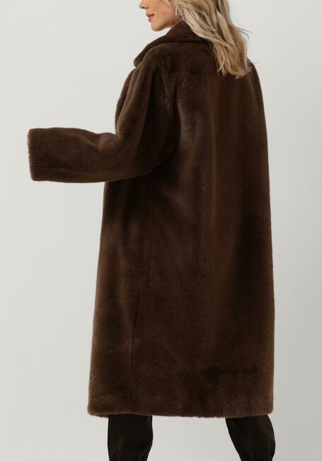 Bruine STAND STUDIO Faux fur jas MARIA COAT SOFT - large