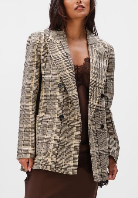 Bruine HAUTE L'AMITI&Eacute; Blazer BLANKET CHECK BLAZER - large
