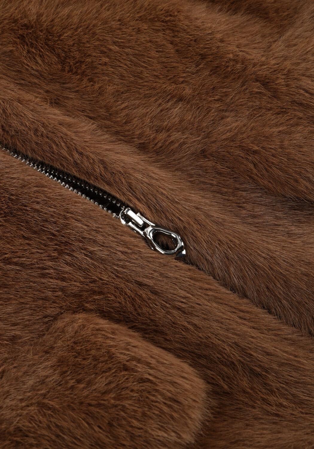 Bruine DANTE6 Faux fur jas ENTITY FAUX FUR BOMBER JACKET - large