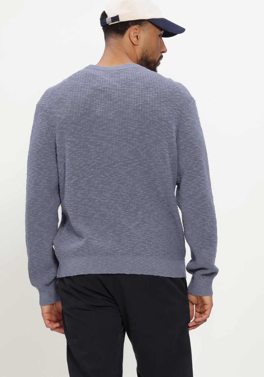 Blauwe NN.07 Trui RUSSEL CREW 60028 - large