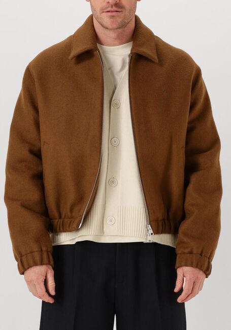 Bruine AMI PARIS Jack ADC ZIPPED JACKET - large