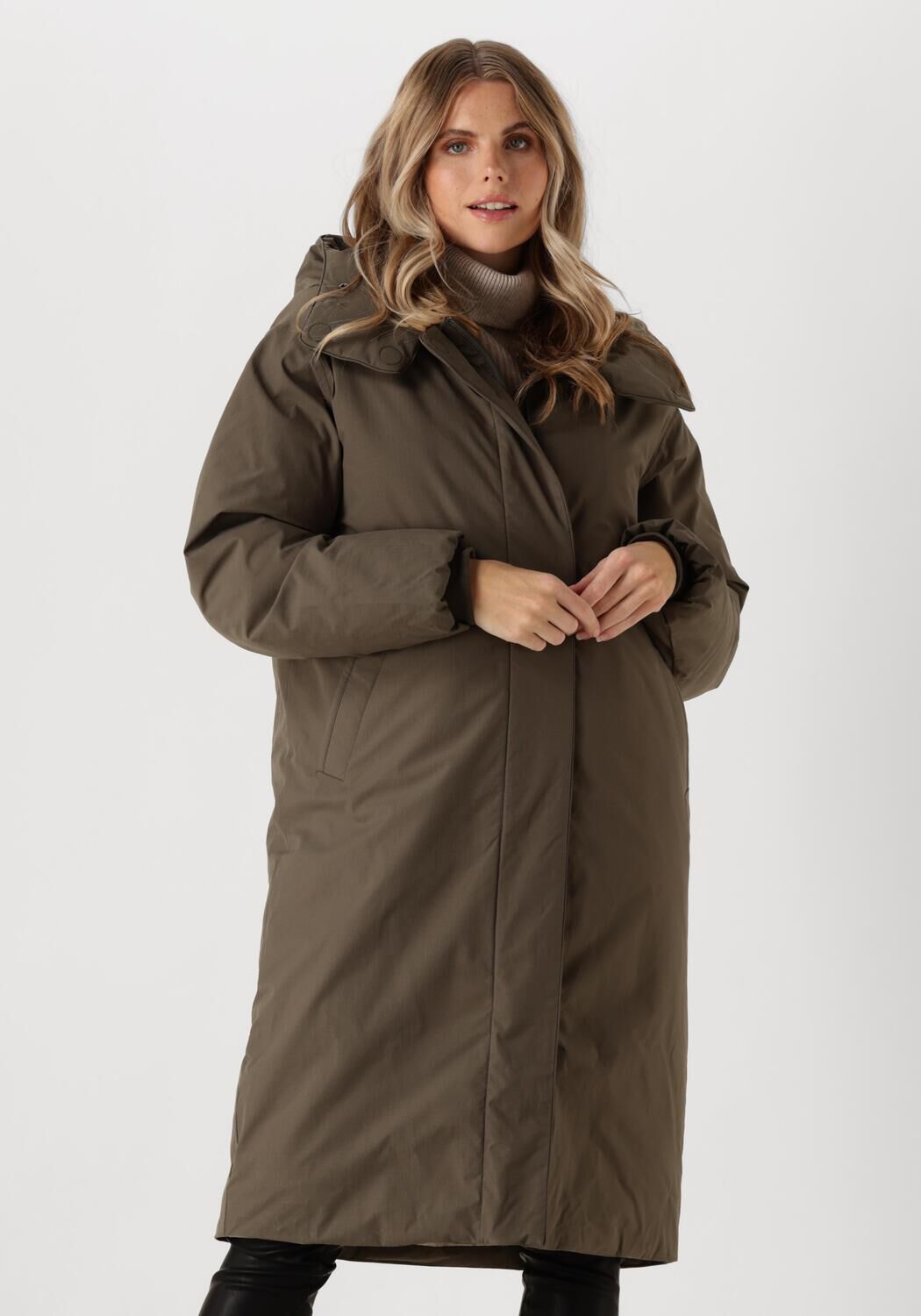 Elvine Gewatteerde Jas Dames Saira, Maat: L, Kleur: Groen