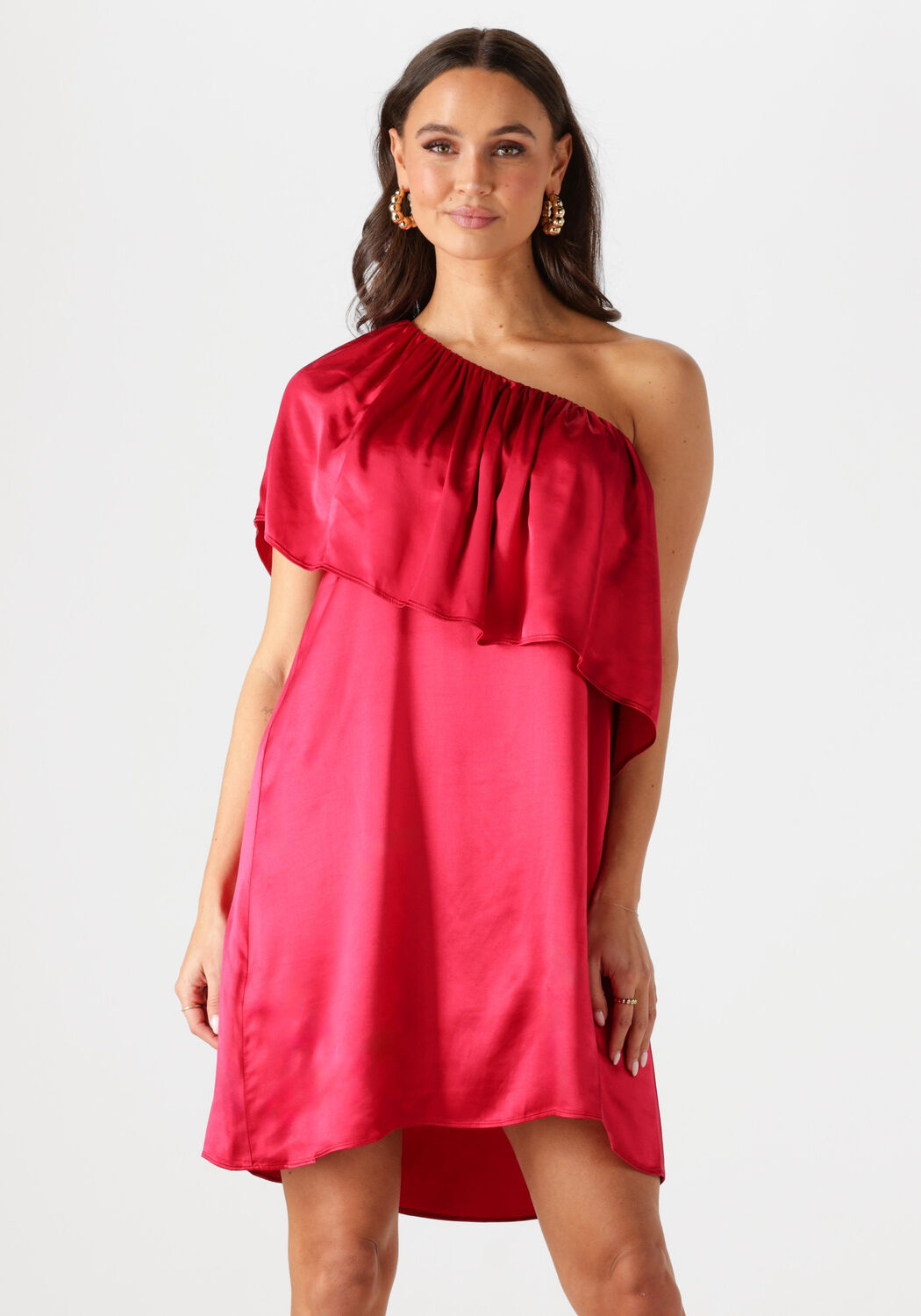 Greek Archaic Kori Mini Jurk Dames 130162, Maat: L, Kleur: Fuchsia afbeelding 1