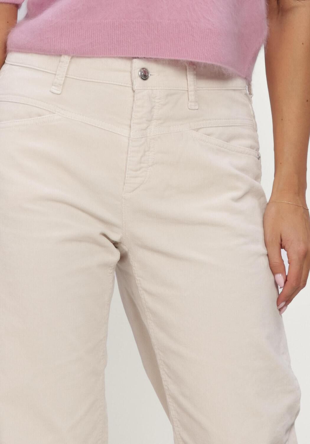 Beige CAMBIO Wijde broek EILIN - large