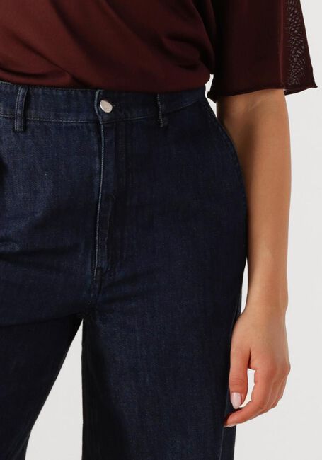 Donkerblauwe SECOND FEMALE Wide jeans OLANE DENIM JEANS - large