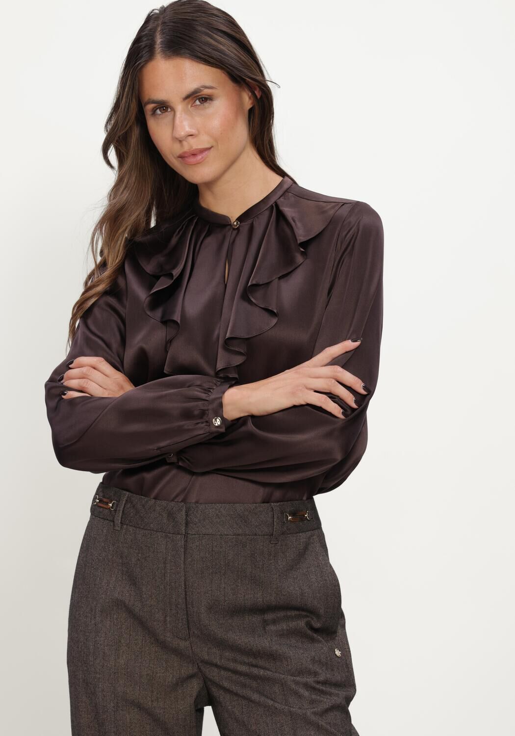 Bruine MARC CAIN COLLECTION Blouses BLOUSE - large