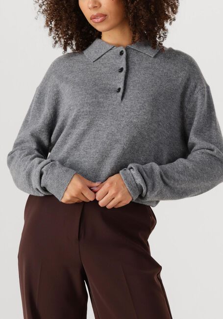 Grijze SECOND FEMALE Trui VILENA KNIT LS - large
