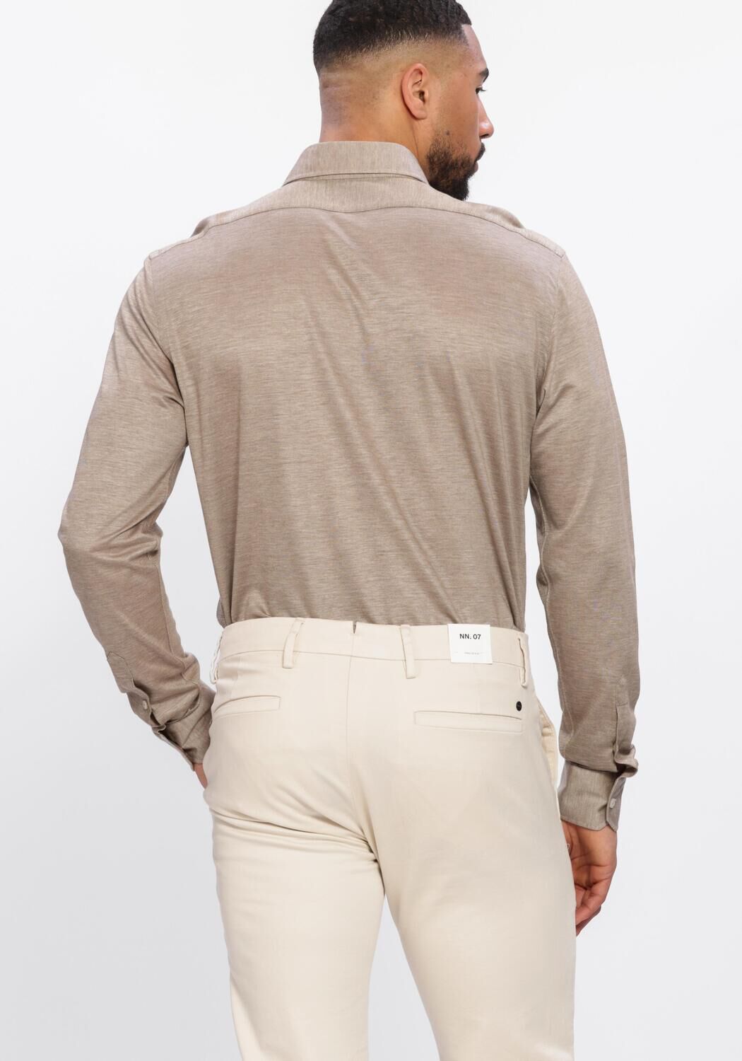 Taupe XACUS Casual overhemd 21464 520ML - large