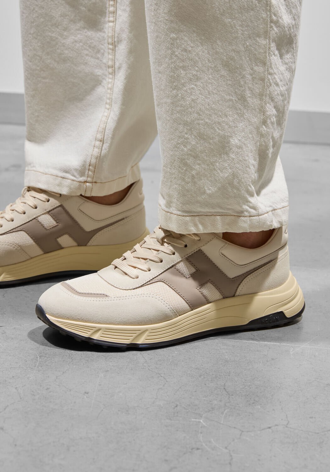 Creme HOGAN Lage sneakers HYPERLIGHT ALLAC NUOVA - large