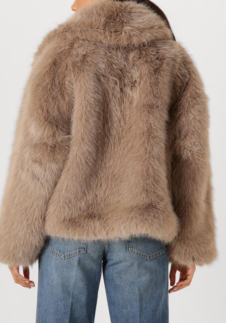 Beige ALTER EGO Faux fur jas NOVI - large
