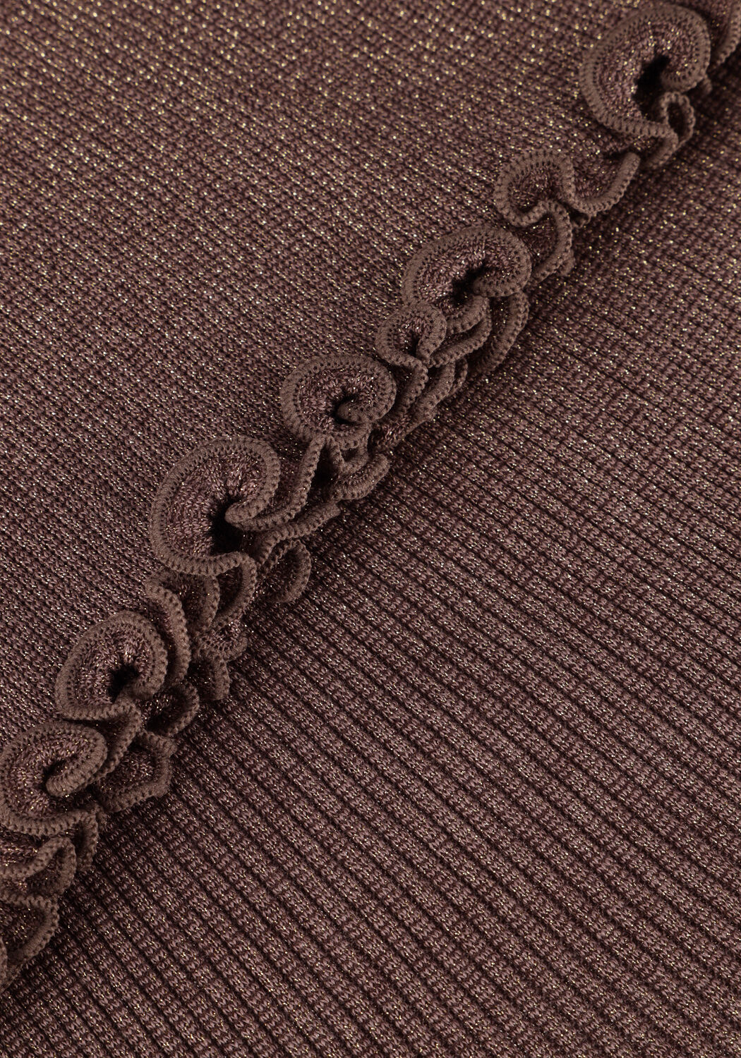 Taupe ROSEMUNDE Top BOSTON TURTLENECK W/ LUREX - large