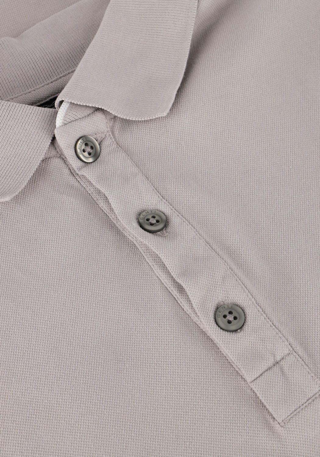 Lichtgrijze GENTI Polo POLO 3 BUTTON SS J2001-1212 - large