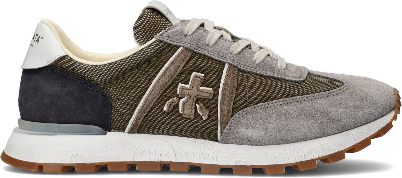 Premiata Lage Sneakers Heren John Low, Maat: 40, Materiaal: Suède, Kleur: Groen