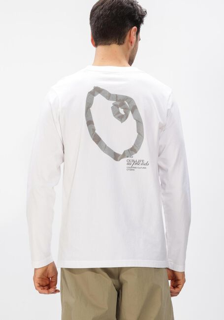 Witte OLAF HUSSEIN T-shirt TAPE PALETTE LS TEE - large