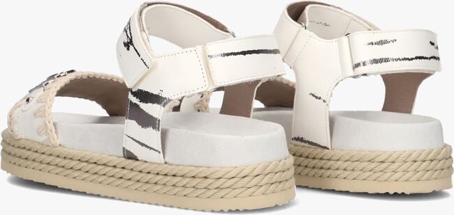 Witte MOU Platte sandalen ROPE SANDAL BLACK WITH STRAP Witte MOU Platte sandalen ROPE SANDAL BLACK WITH STRAP - large