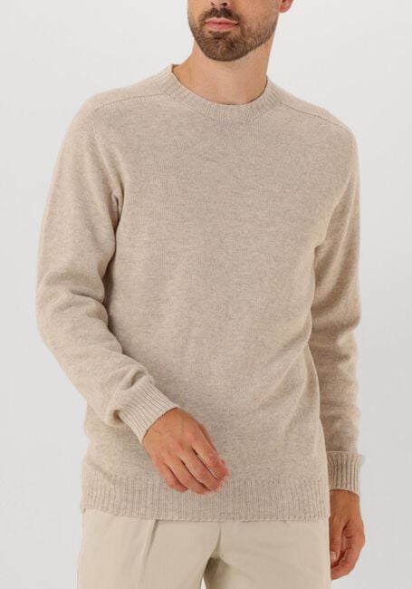 Beige PROFUOMO Trui PULLOVER CREW NECK - large
