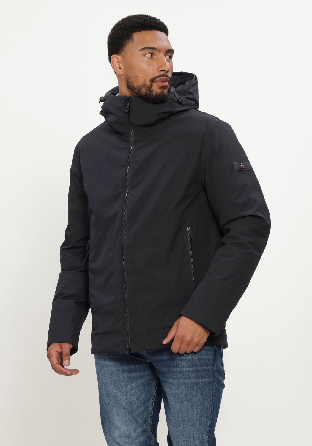 Zwarte PEUTEREY Gewatteerde jas LOGE SRTR GRS 02 - large