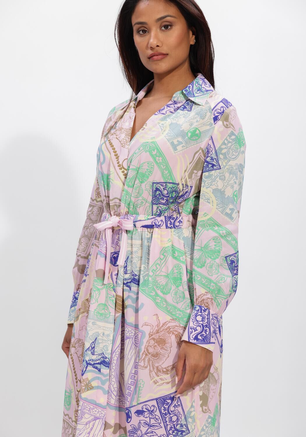 Lichtroze MARC CAIN COLLECTION Midi jurk AC 21.20 W19 - large