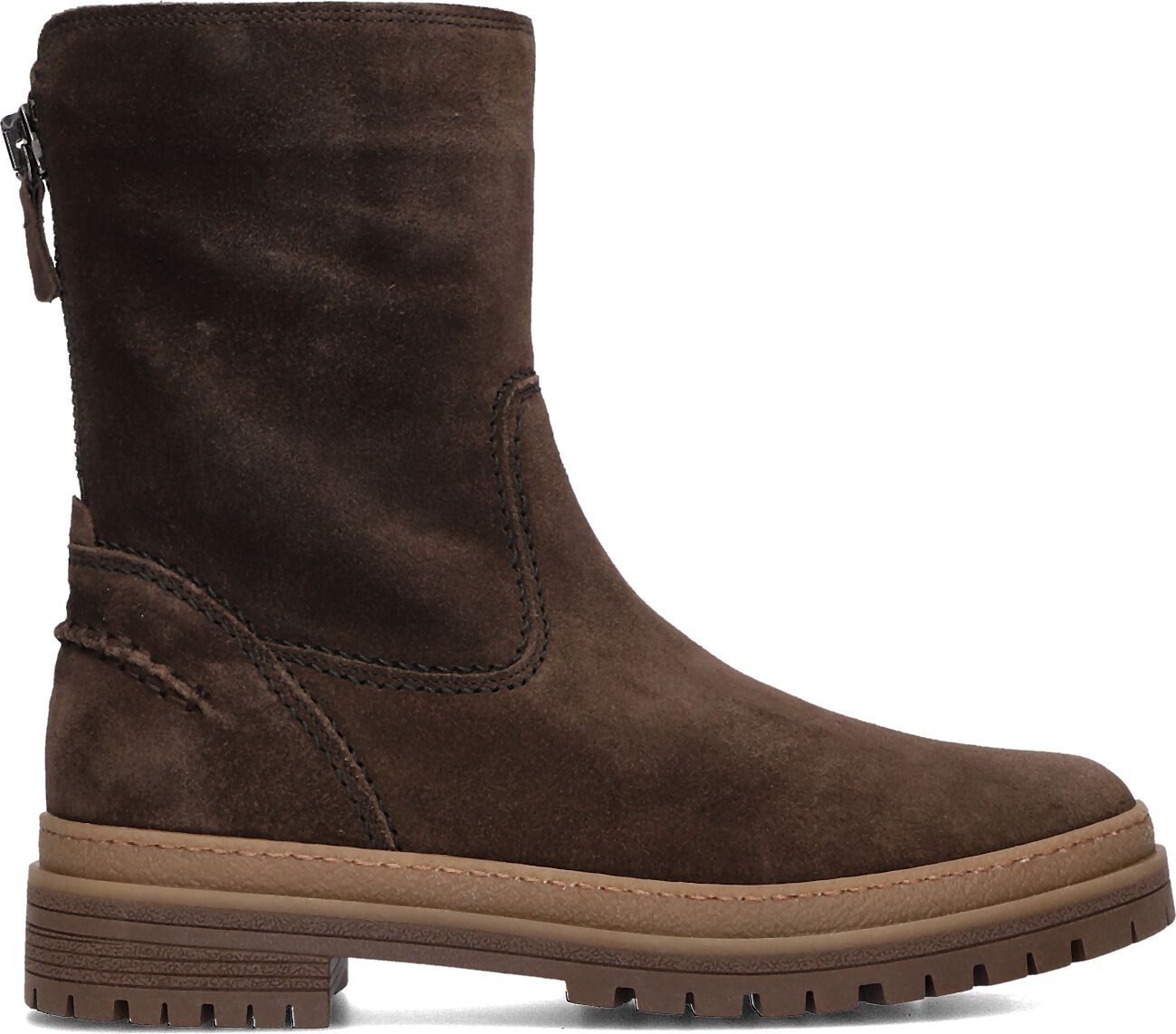 Gabor Enkelboots Dames 783.1, Maat: 43, Materiaal: Suède, Kleur: Bruin