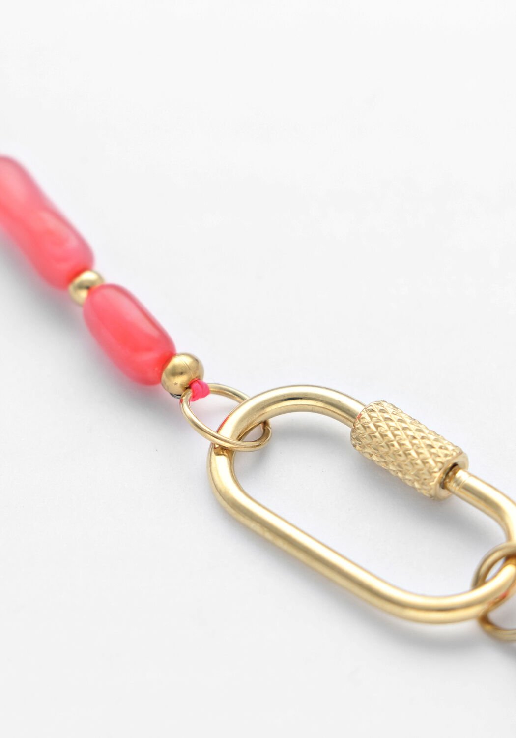 Roze BONNIE STUDIOS Kettingen TOMMY GOLD PINK NECKLACE - large