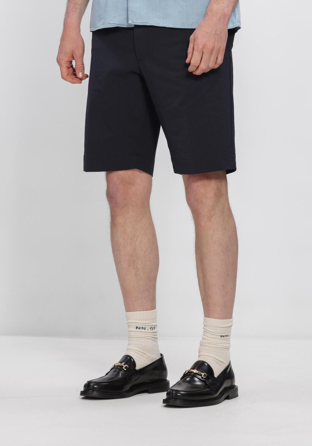 Donkerblauwe NN.07 Korte broek BILLIE SHORTS 10038 - large
