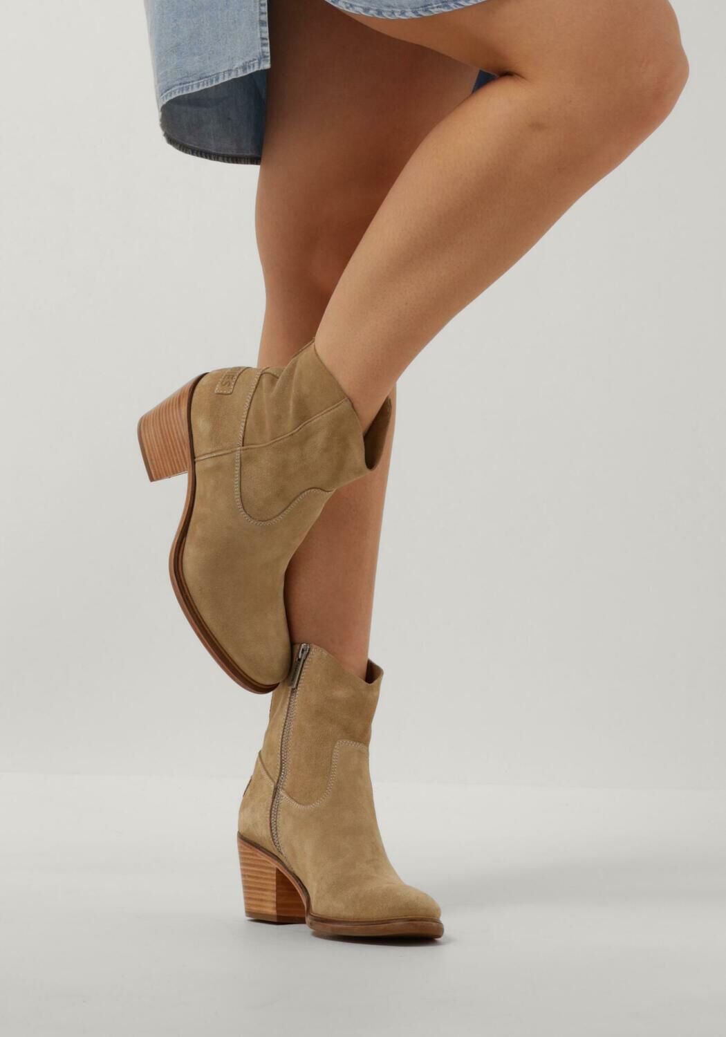 Beige SHABBIES Enkellaarsjes JOOLZ ANKIE - large