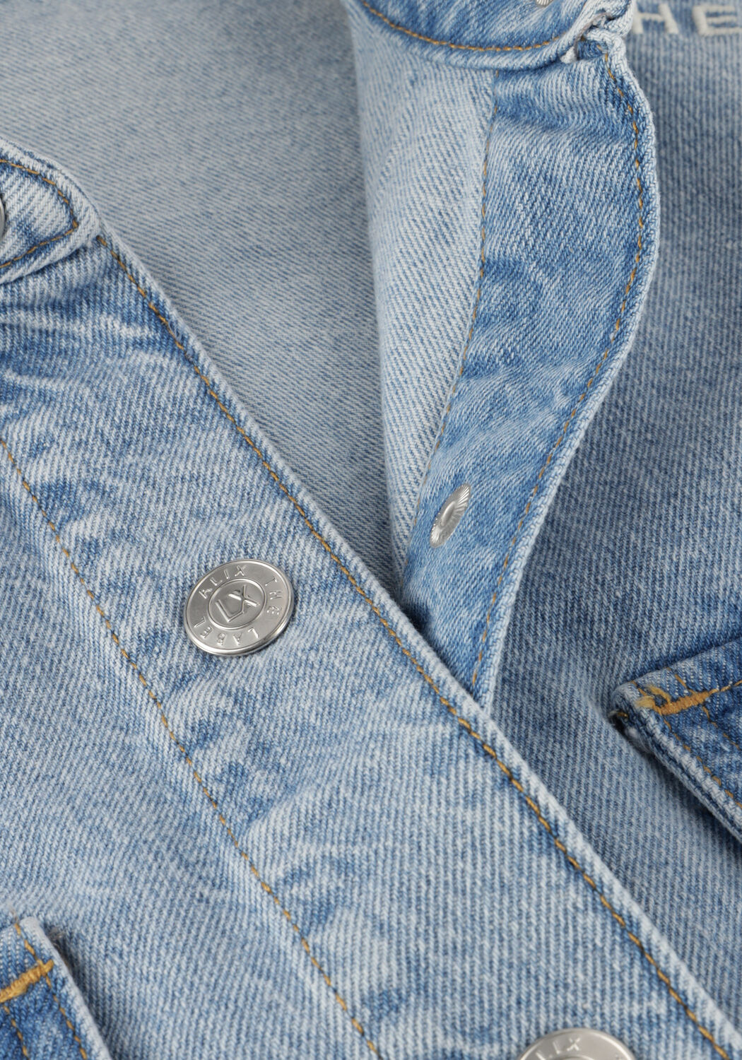 Blauwe ALIX THE LABEL Mini jurk LADIES WOVEN FLOWY SHIRT DRESS - large