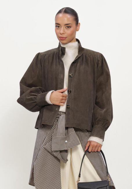 Zwarte SECOND FEMALE Jack ZONIE SUEDE JACKET - large