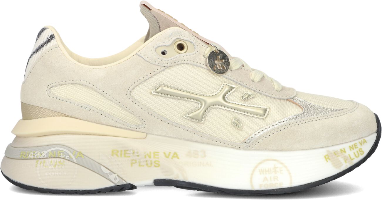 Premiata Lage Sneakers Dames Moerund, Maat: 38, Materiaal: Suède, Kleur: Beige afbeelding 1