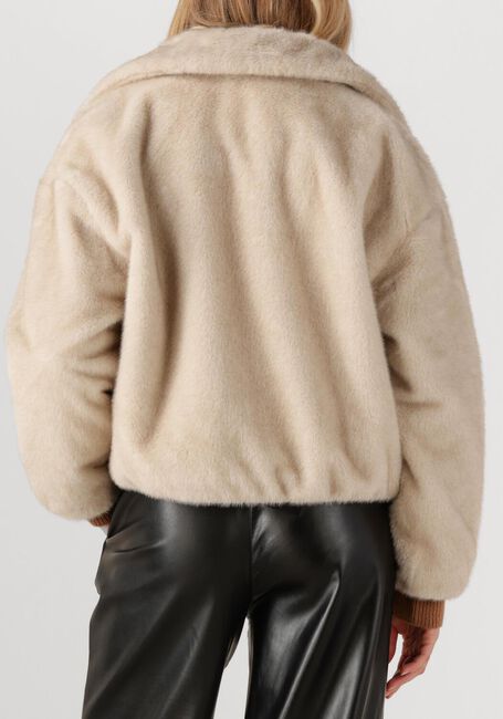 Creme DANTE6 Faux fur jas ENTITY FAUX FUR BOMBER JACKET - large