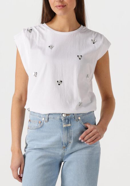 Witte DANTE6 Top SPARROW SEQUINS EMBELLISHED TEE - large