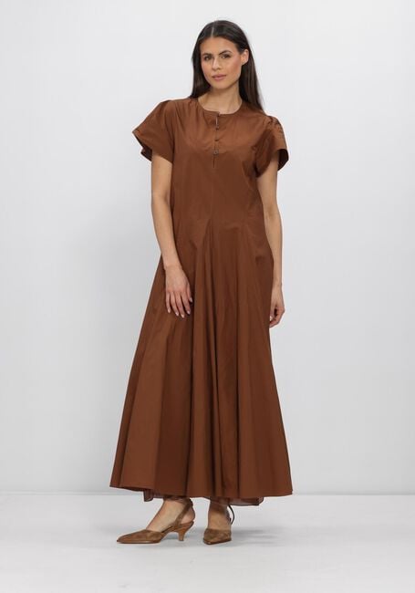 Bruine FORTE FORTE Jurken COTTON POPLINE DRESS - large