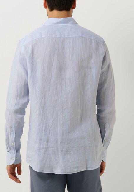 Lichtblauwe PROFUOMO Casual overhemd SHIRT X-CUTAWAY SC LINNEN - large
