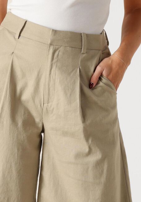 Groene GESTUZ Broeken GZIZZA LINEN MW SHORT - large