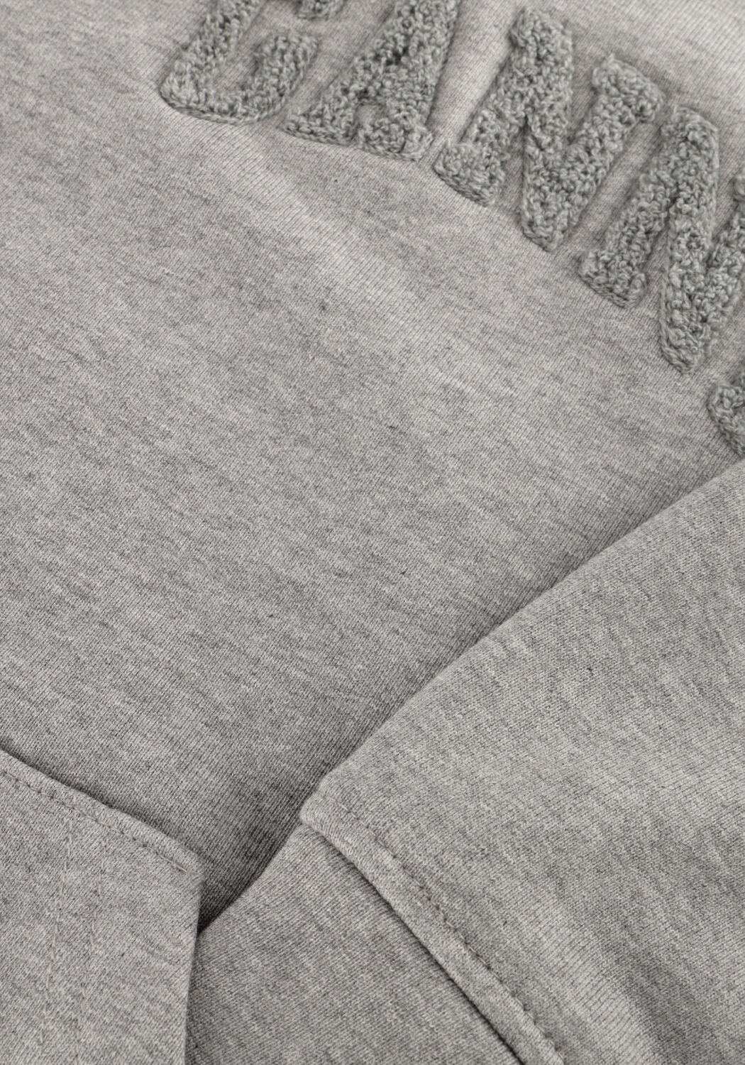 Grijze GANNI Truien/vesten HEAVY TERRY JERSEY ZIP HOODIE - large