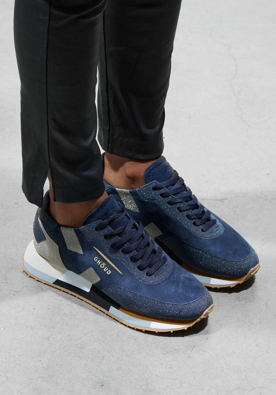 Blauwe GHOUD Lage sneakers UNI SUE GLITTER SNEAKER - large