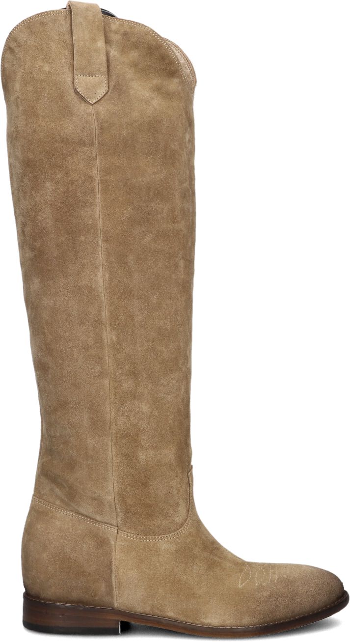 Elena Iachi Hoge Laarzen Dames A5677, Maat: 37,5, Materiaal: Leer, Kleur: Taupe